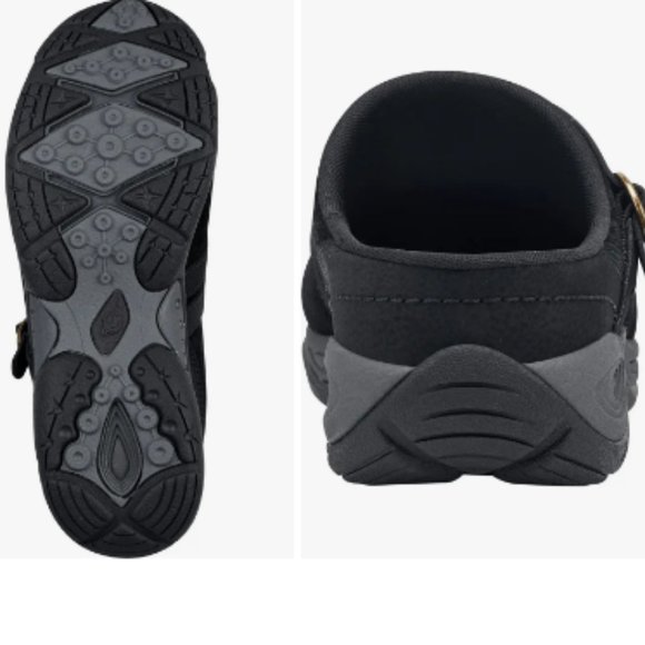 Easy Spirit Equinox Clog Sporty style Women 8.5M Black suede MSRP $68 New - Picture 4 of 4